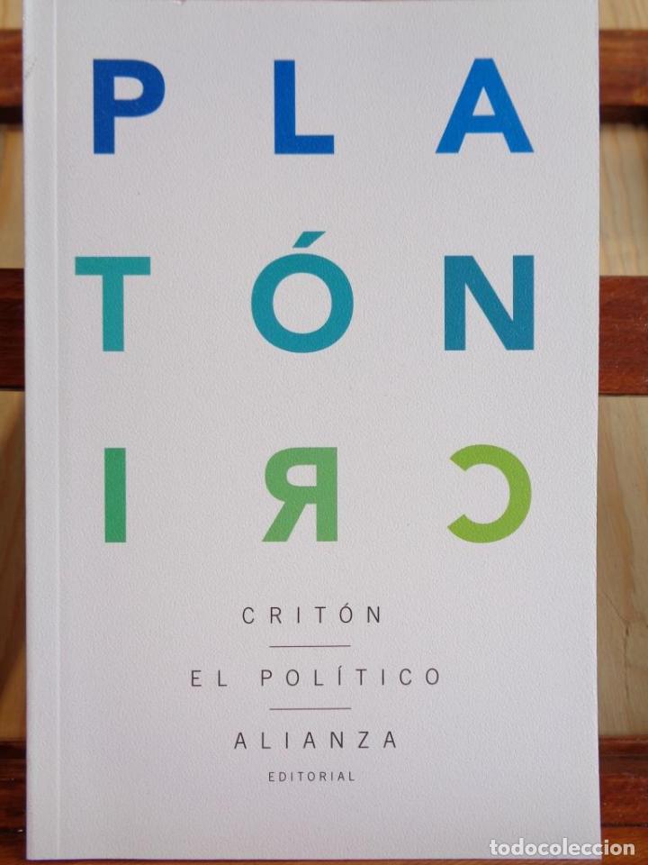Libros: CRIT&Oacute;N / EL POL&Iacute;TICO - PLAT&Oacute;N