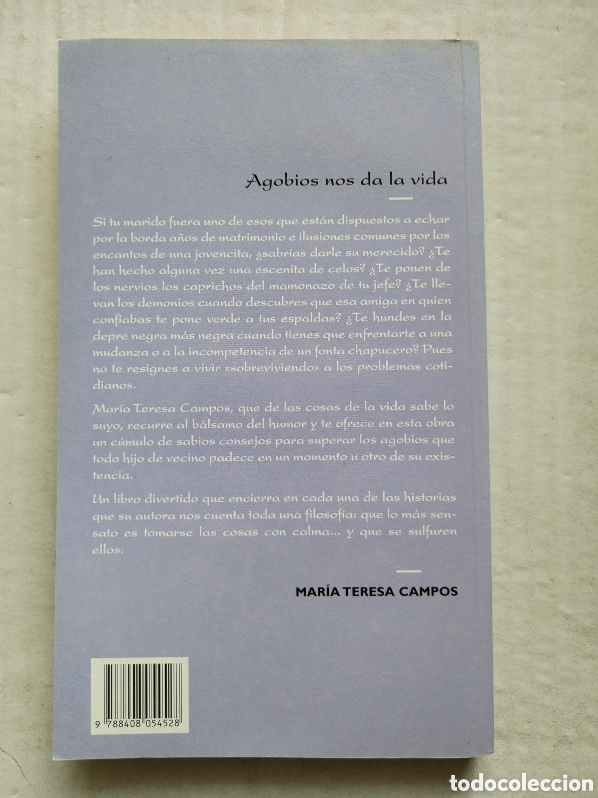 Libros: AGOBIOS NOS DA LA VIDA/MARIA TERESA CAMPOS - Foto 2