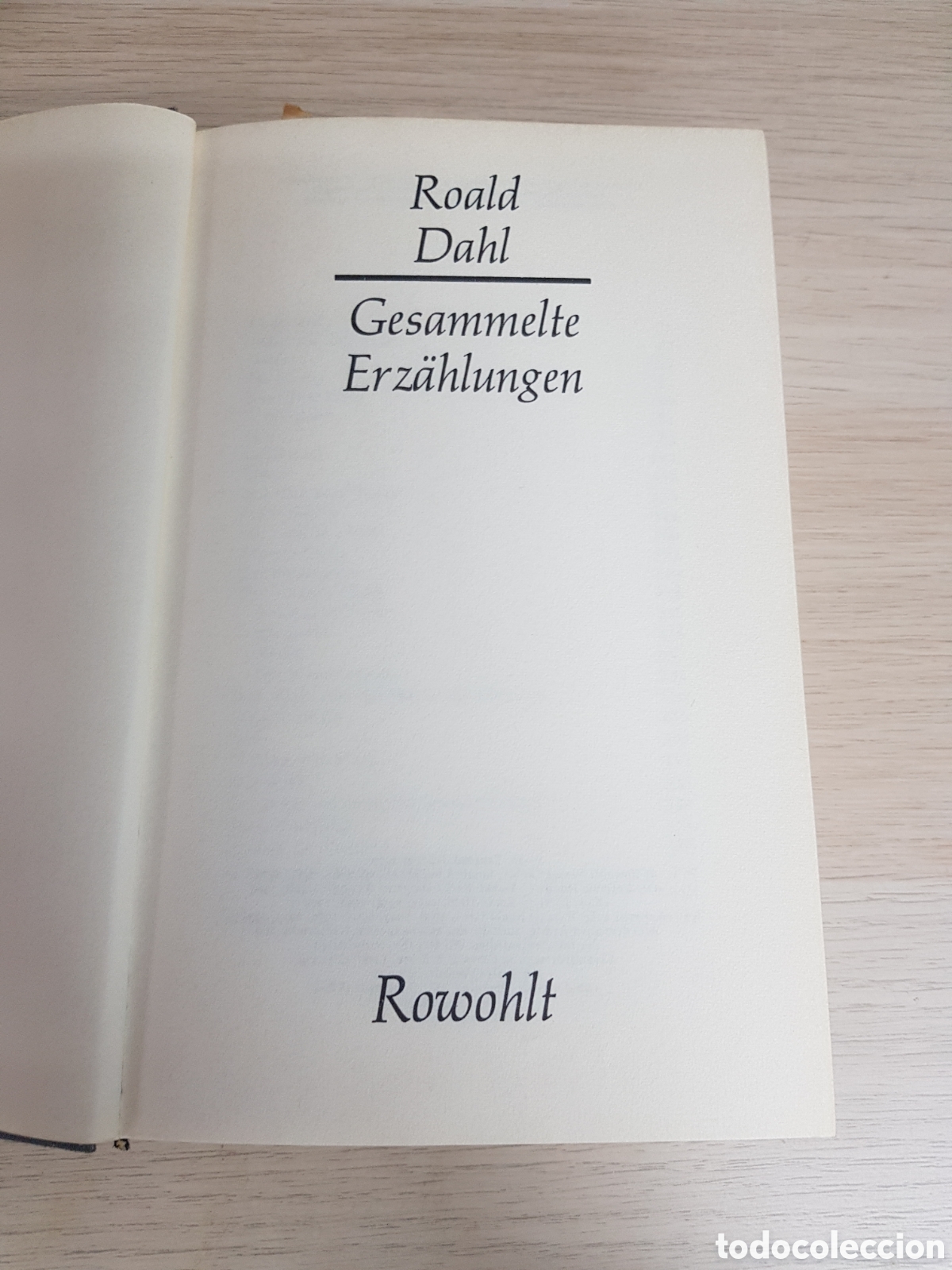 Libros: ROALD DAHL GESAMMELTE ERZABLUNGEN ROWOBLT - Foto 3