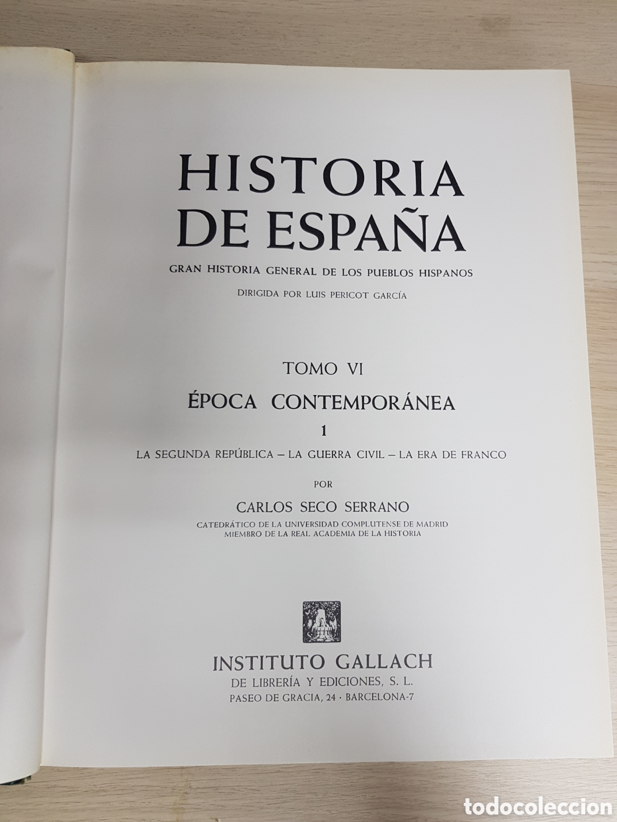 Libros: HISTORIA DE ESPA&Ntilde;A. CARLOS SECO SERRANO - Foto 4