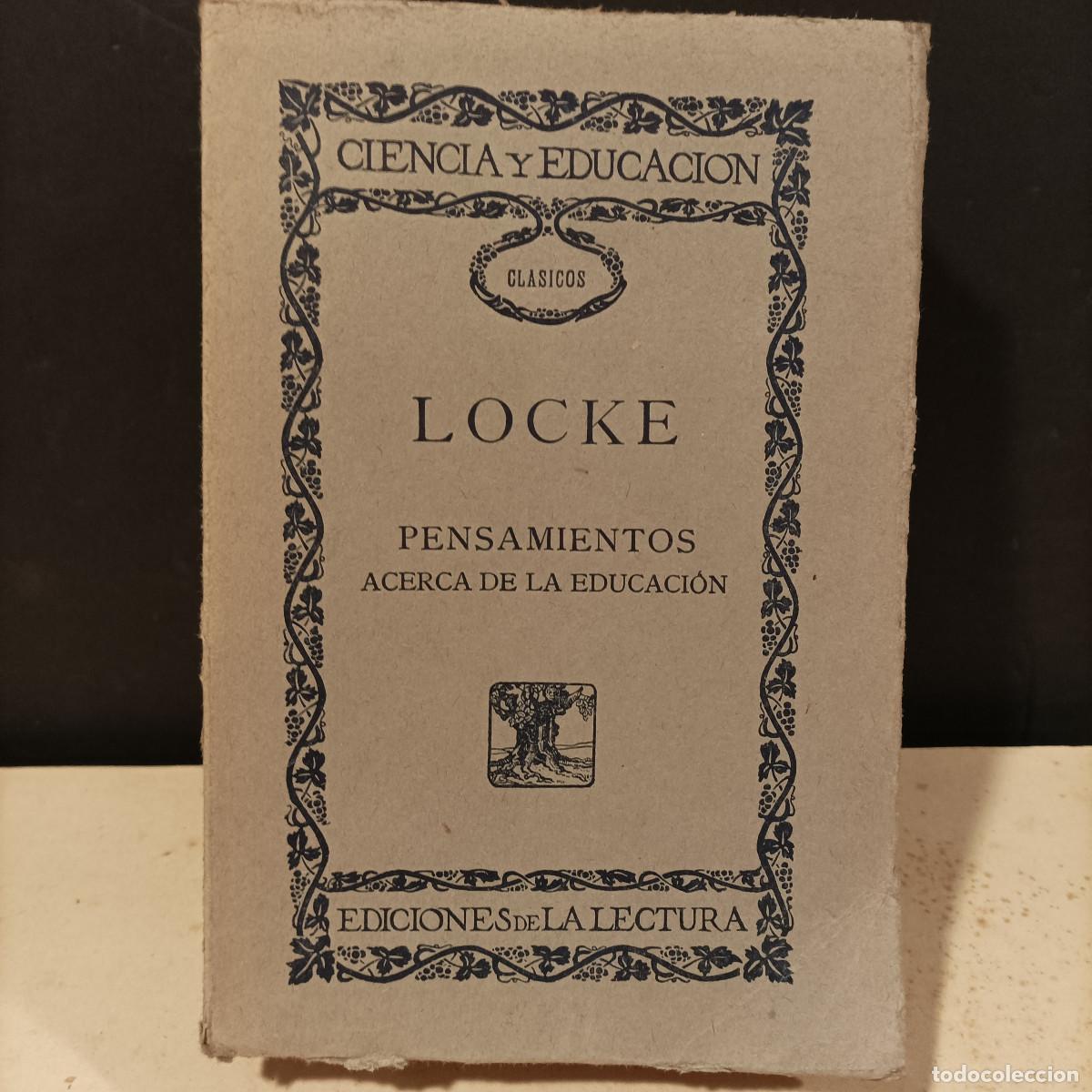 Libros: LOCKE.- - Pensamientos acerca de la educaci&oacute;n. - Foto 1