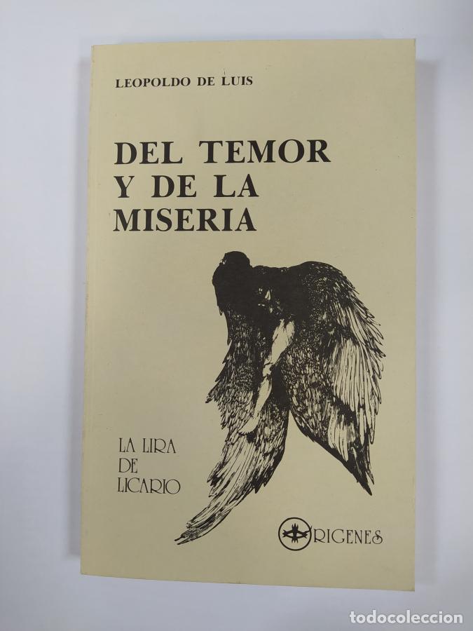 Libros: DEL TEMOR Y DE LA MISERIA. - LEOPOLDO DE LUIS. TDK367 - Foto 1