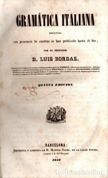 Libros: Gram&aacute;tica italiana - Bordas, Luis - Foto 1