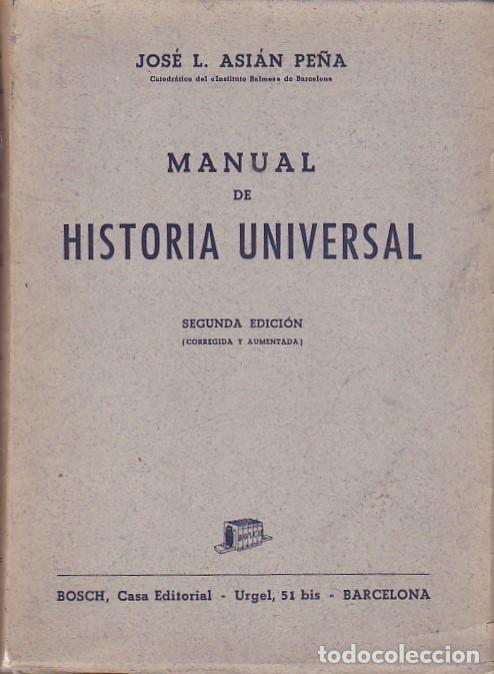Libros: Manual de historia universal - ASIAN PE&Ntilde;A - Foto 1