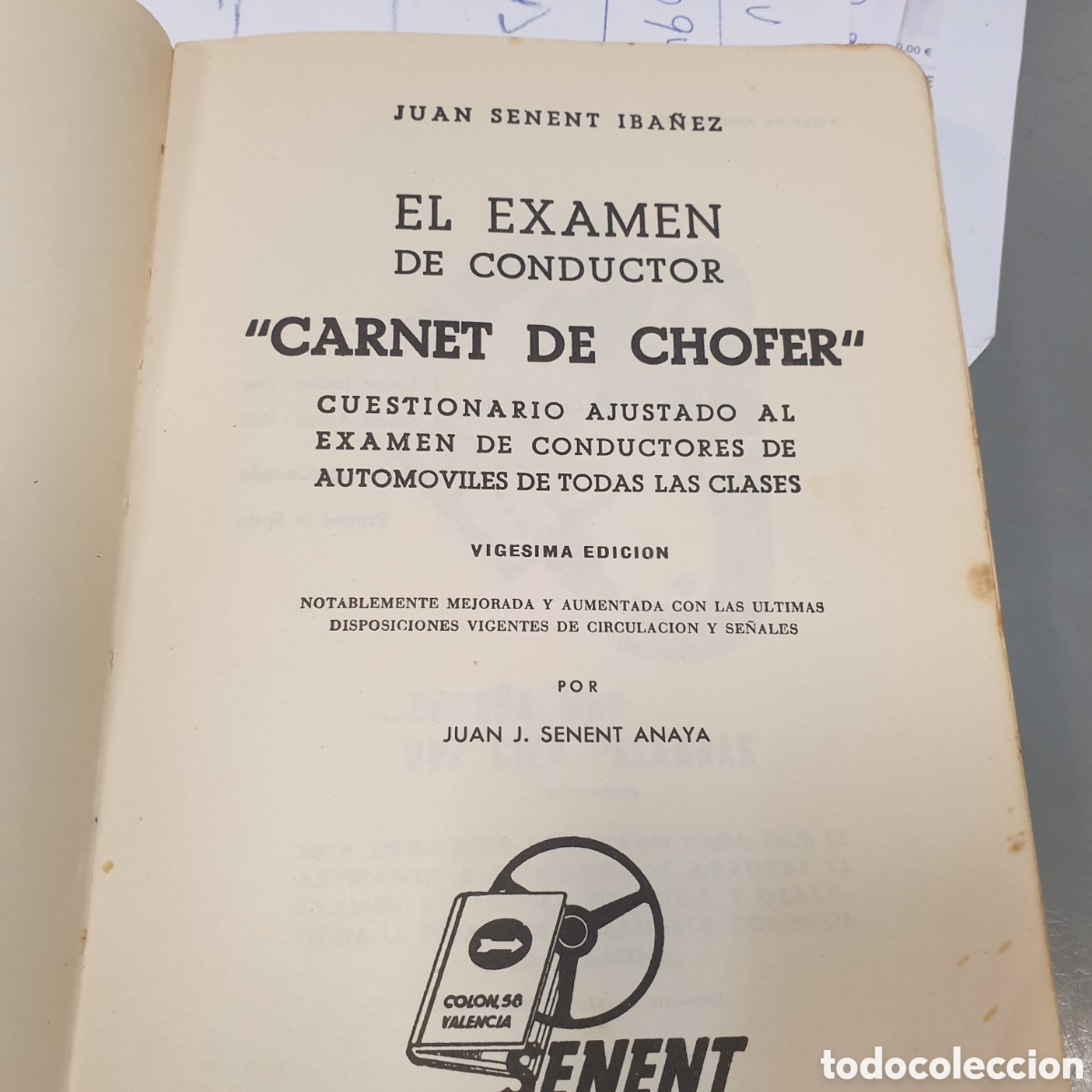 Libros: EL examen de CONDUCTOR A&Ntilde;O 1965 - Foto 2