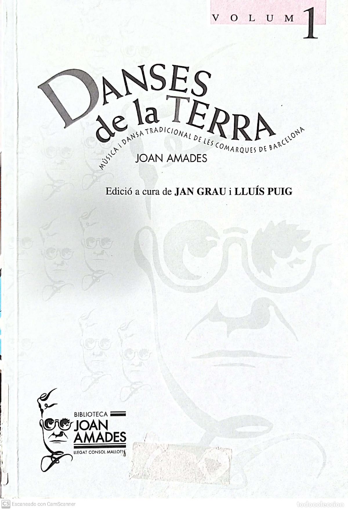 Libros: Danses de la Terra. - Joan Amades - Foto 1