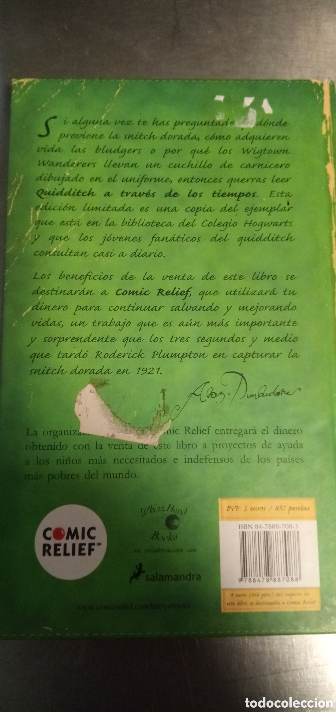 Libros: Quidditch.A traves de los tiempos.Kennilworthy Whisp. - Foto 2