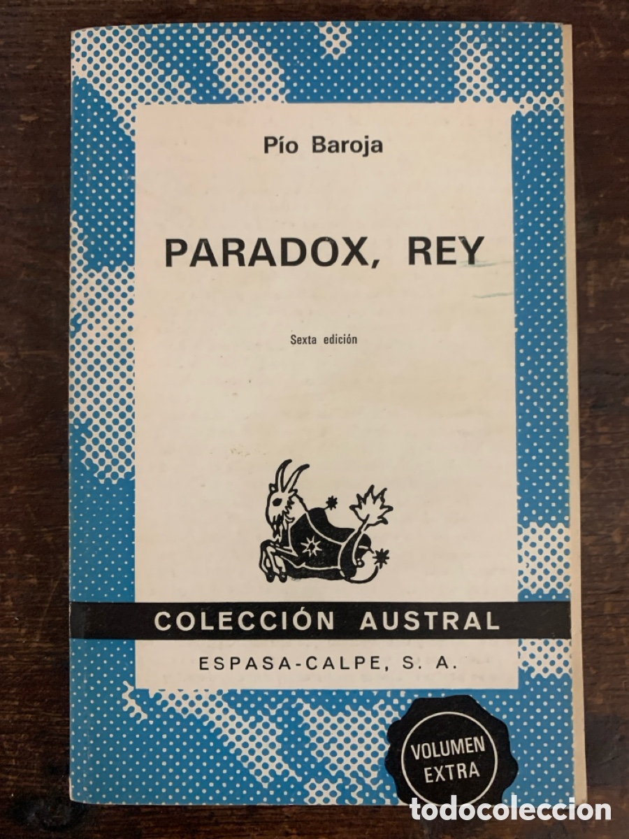 Libros: Paradox Rey, P&iacute;o Baroja - ESPASA-CALPE 1976 - Foto 1