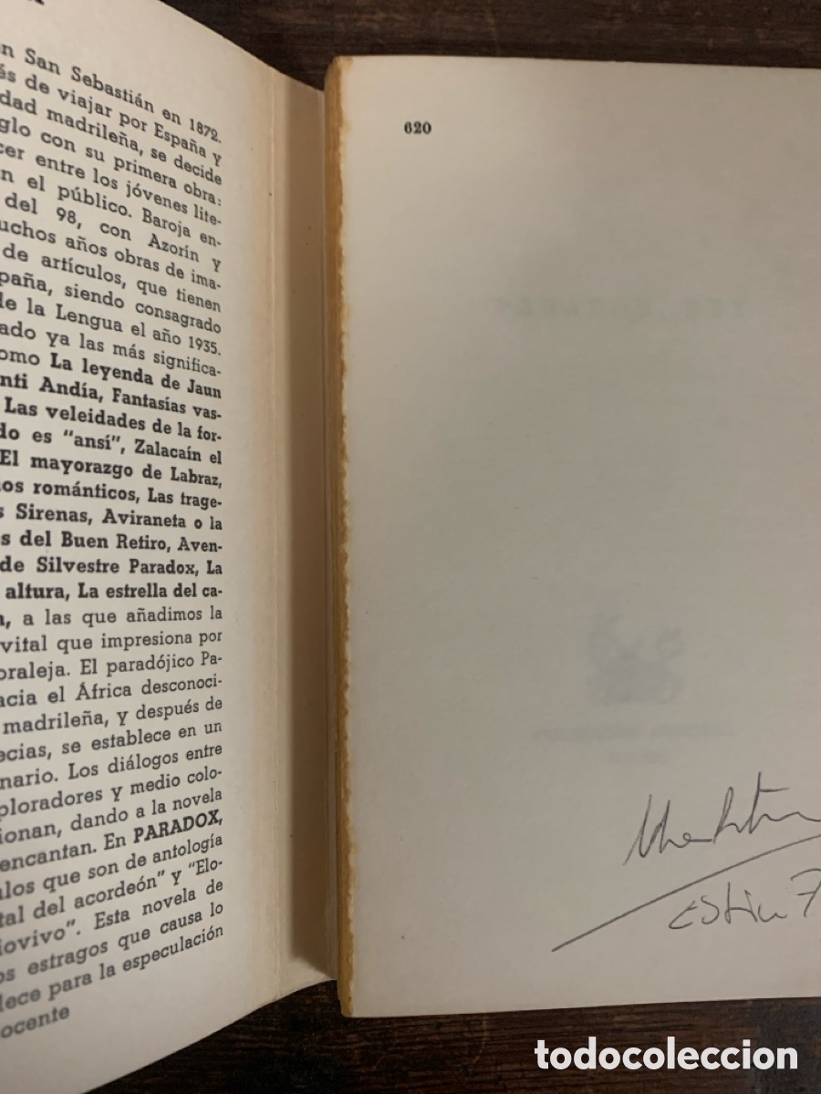 Libros: Paradox Rey, P&iacute;o Baroja - ESPASA-CALPE 1976 - Foto 5