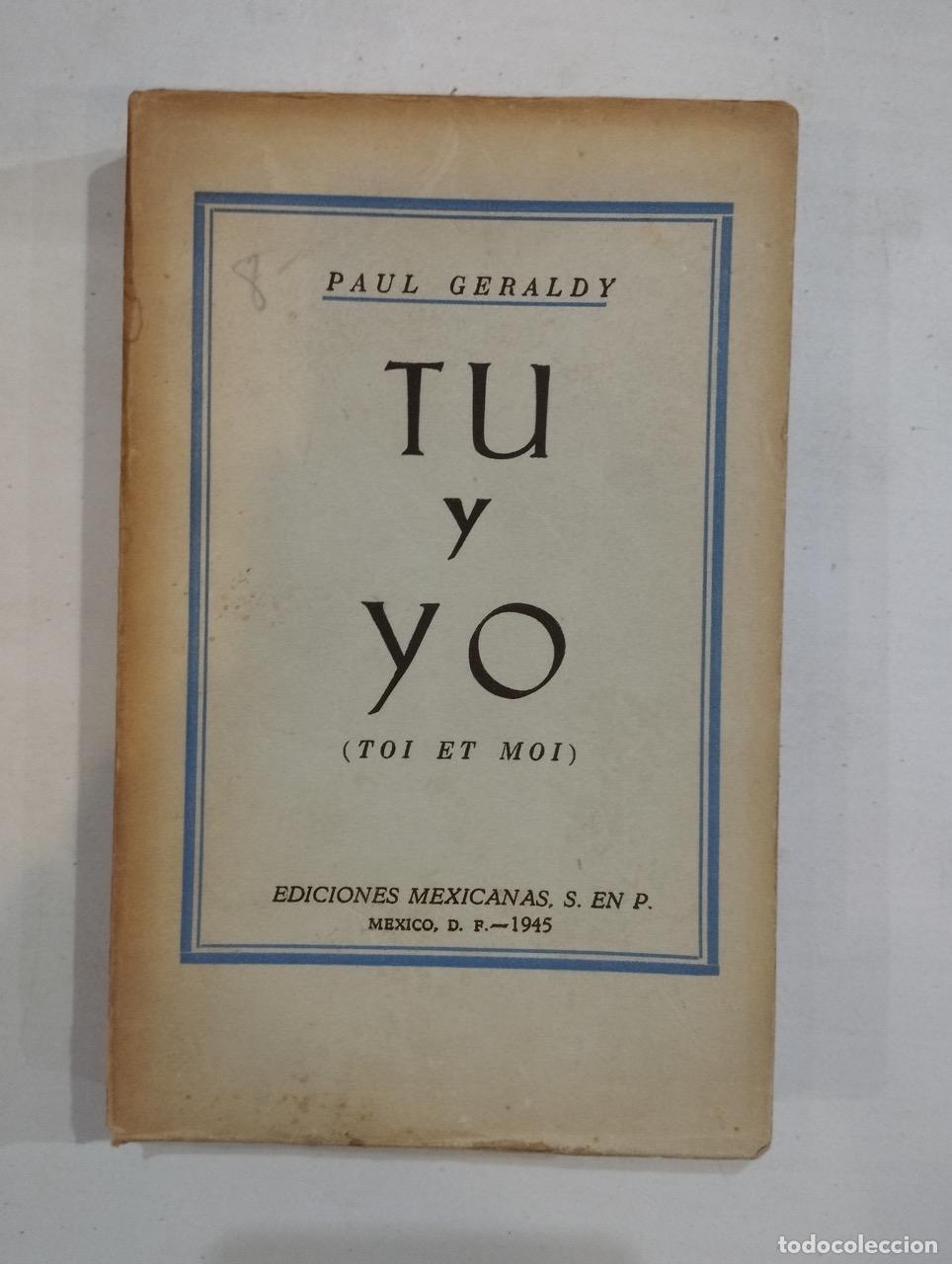 Libros: Paul Geraldy - Tu y yo (toi et moi) - Foto 1