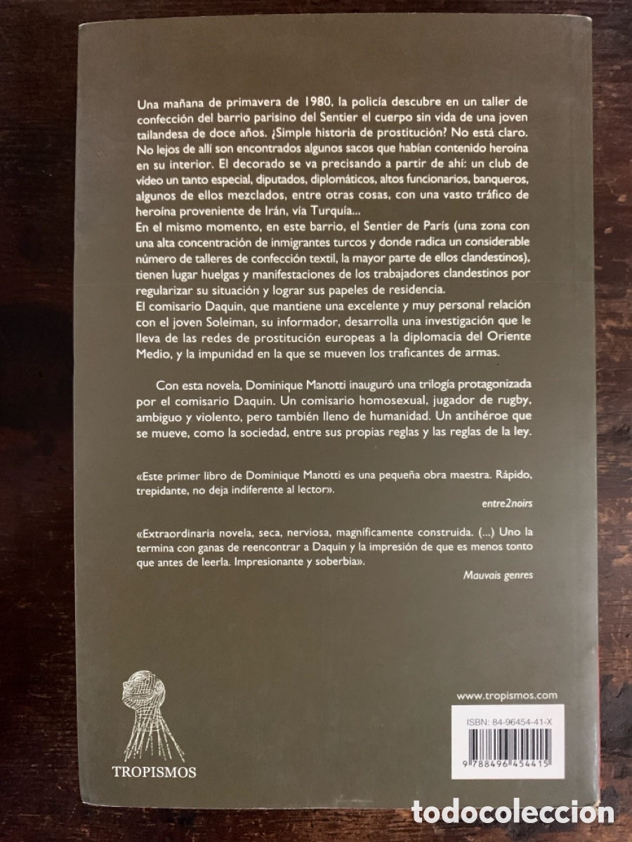 Libros: Sendero Sombr&iacute;o, Dominique Manotti - TEMPORA 2005 - Foto 3