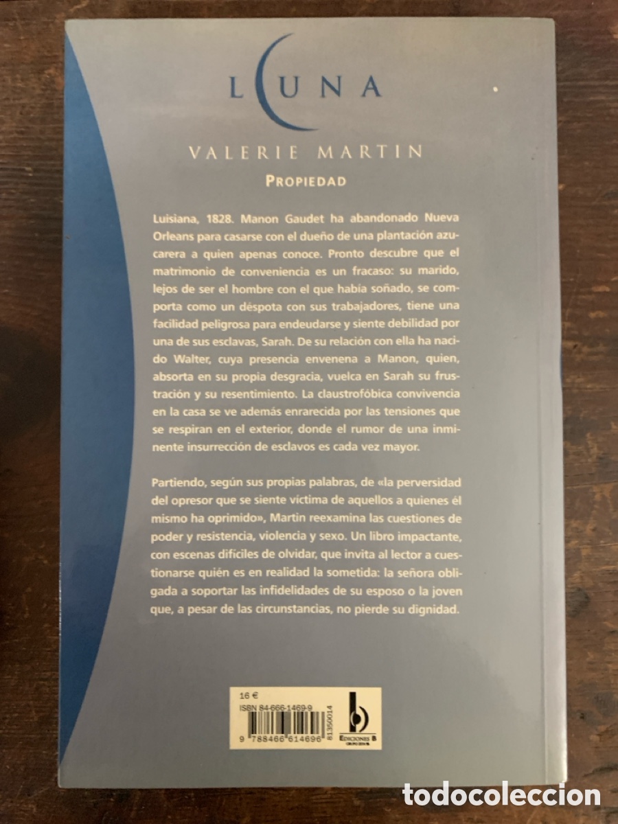 Libros: Propiedad, Valerie Martin - EDICIONES B 2004 - Foto 3