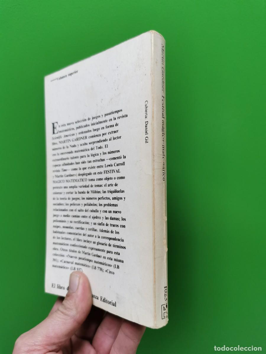 Libros: FESTIVAL M&Aacute;GICO-MATEM&Aacute;TICO - MARTIN GARDNER - Foto 2