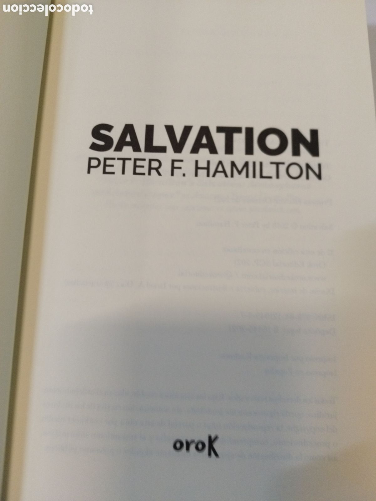 Libros: SALVATION. 1&ordf; Edici&oacute;n - HAMILTON,Peter F. - Foto 4