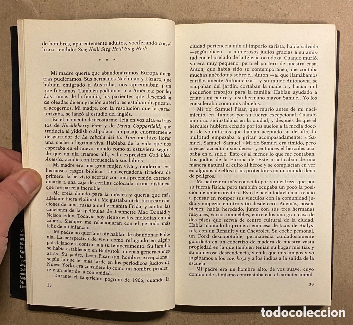 Libros: LA SANGRE DE LA ESPERANZA. SAMUEL PISAR. EDITORIAL PLANETA 1990. - Foto 3