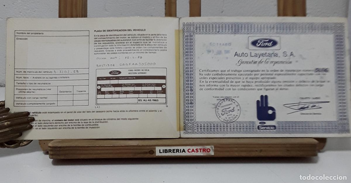 Libros: Ford Granada. Manual del propietario - Varios. - Foto 2