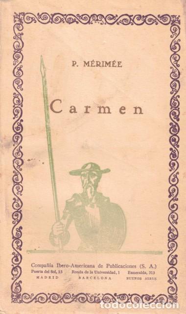 Libros: CARMEN - MERIMEE, P. - Foto 1