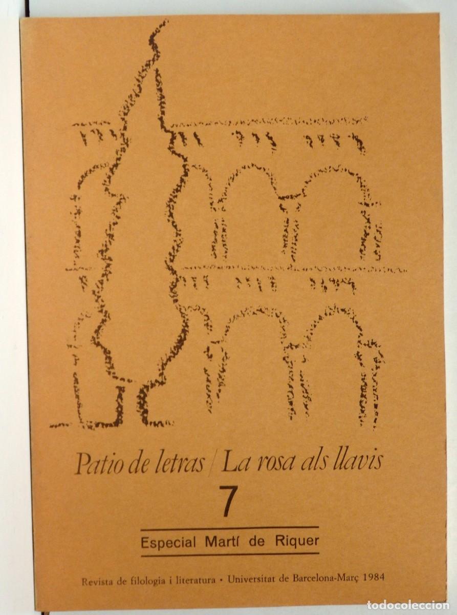 Libros: Patio de letras, 7: Especial Mart&iacute; de Riquer - Foto 1