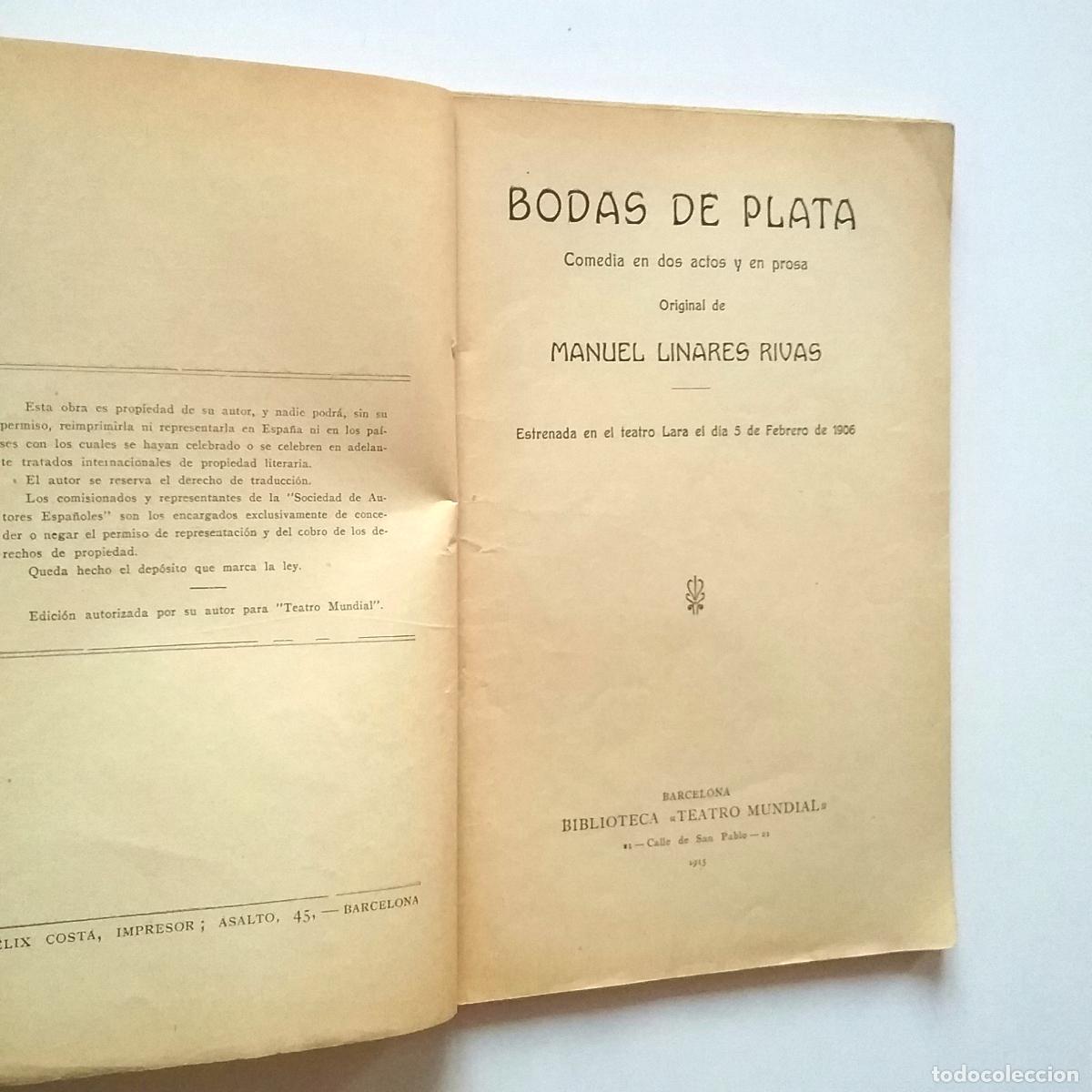 Libros: Manuel Linares Rivas - Bodas de plata - Foto 1