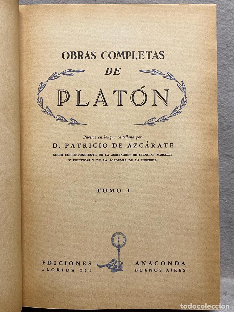 Libros: OBRAS COMPLETAS 4 VOL. - PLAT&Oacute;N. - Foto 8