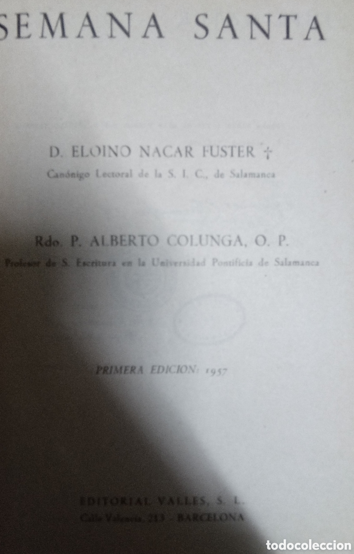 Libros: SEMANA SANTA - NACAR FUSTER, E. y COLUNGA, A. - Foto 1