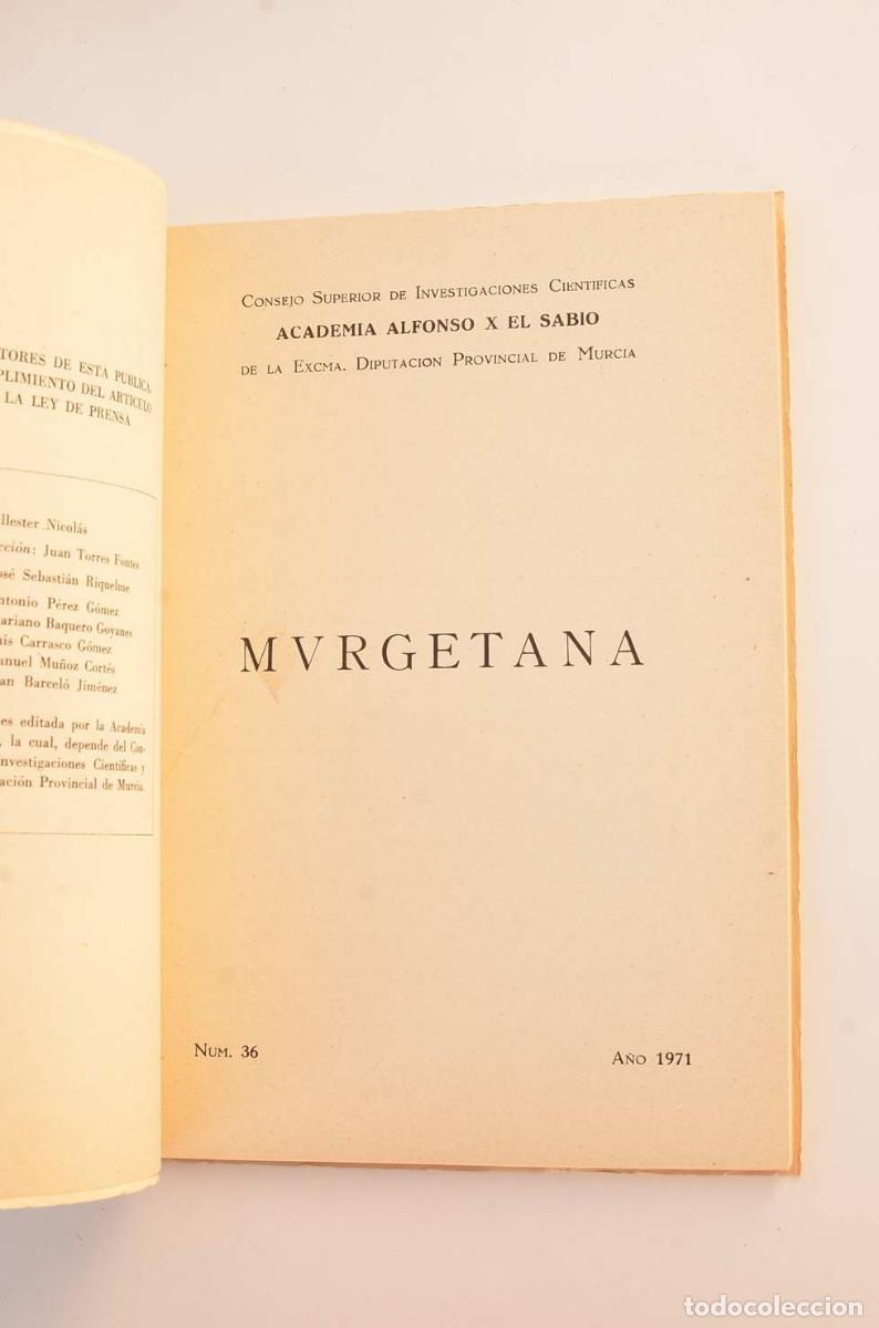 Libros: MURGETANA - n&ordm; 36, 1971 - AUTORES VARIOS - Foto 2