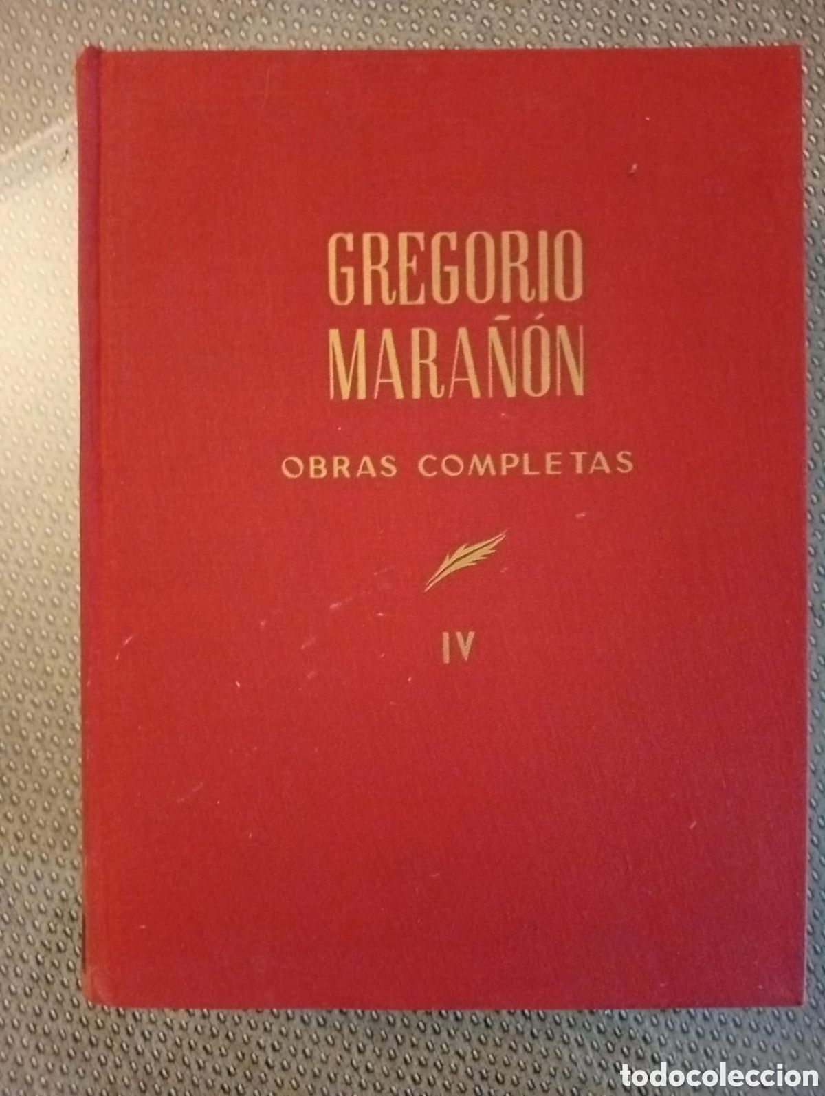 Libros: GREGORIO MARA&Ntilde;ON. OBRAS COMPLETAS. TOMO IV. - Foto 1