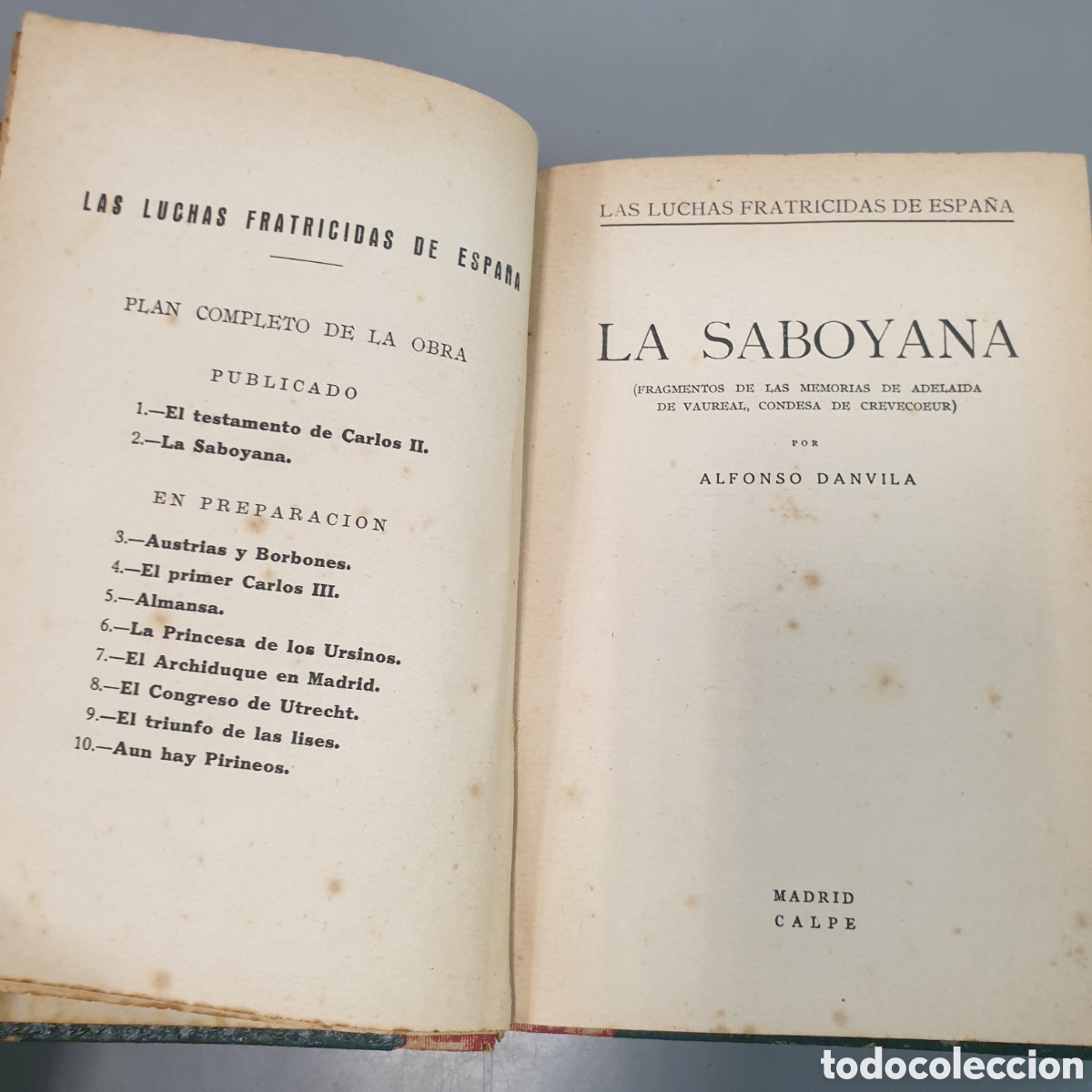Libros: LA SABOYANA EDICIONES CALPE - Foto 2