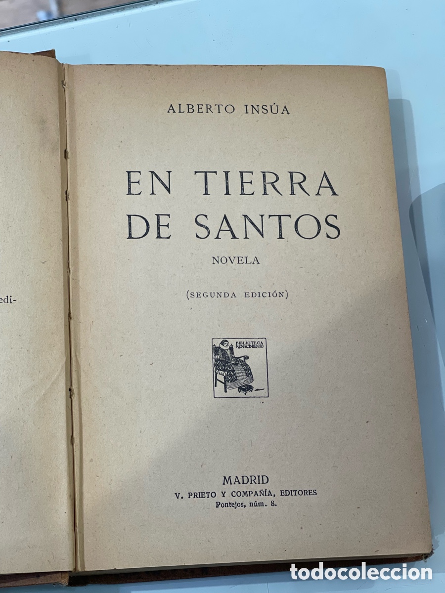Libros: EN TIERRA DE SANTOS - INSUA, A. - Foto 2