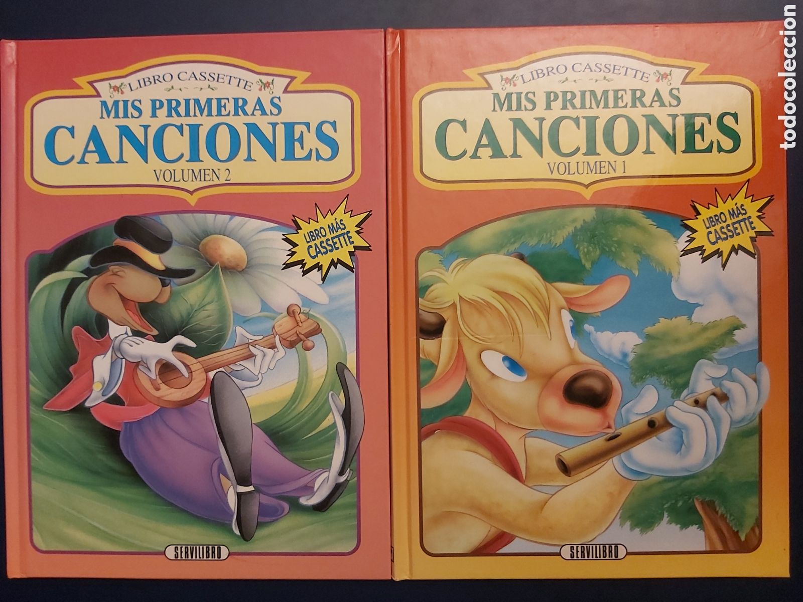 Libros: MIS PRIMERAS CANCIONES I Y II $ LIBRO CASSETTE $ SERVILIBRO $ 1995 - Foto 1