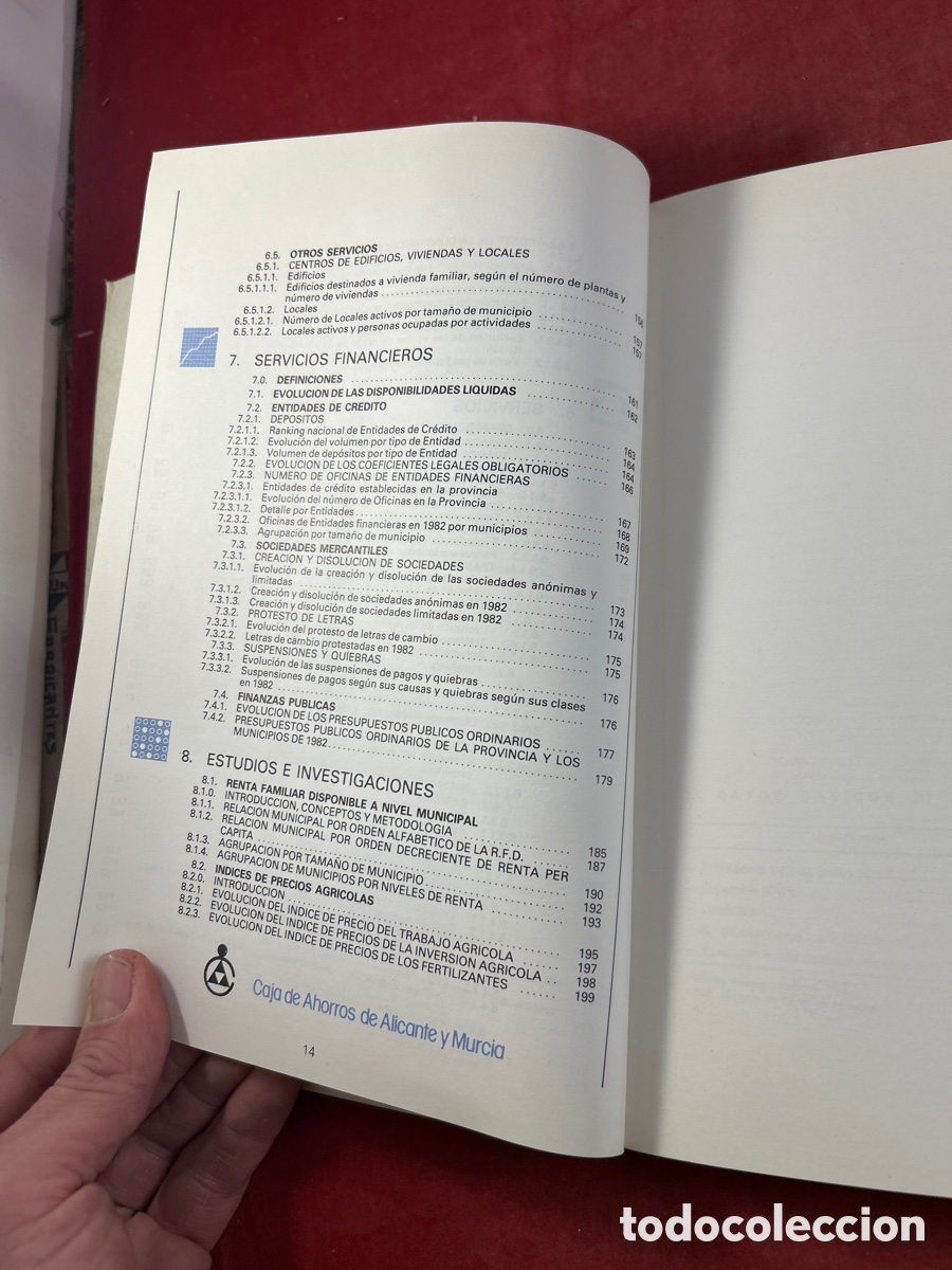 Libros: ALICANTE 1982 DATOS Y SERIES ESTAD&Iacute;STICAS - Foto 8