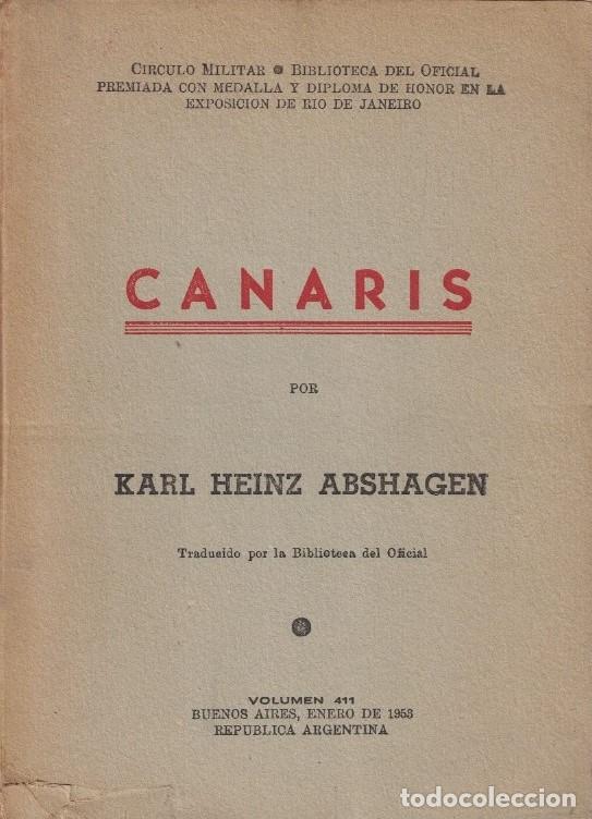Libros: CANARIS. - Heinz Abshagen. Karl, - Foto 1