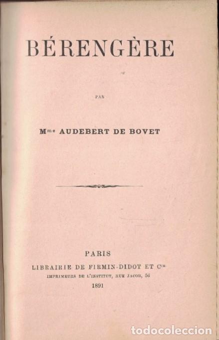 Libros: B&Eacute;RENG&Eacute;RE. - Bovet. Mme. Audebert de, - Foto 1
