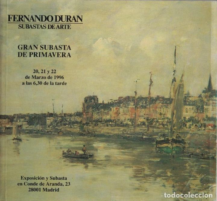 Libros: FERNANDO DUR&Aacute;N. SUBASTAS DE ARTE. - Cat&aacute;logo. - Foto 1