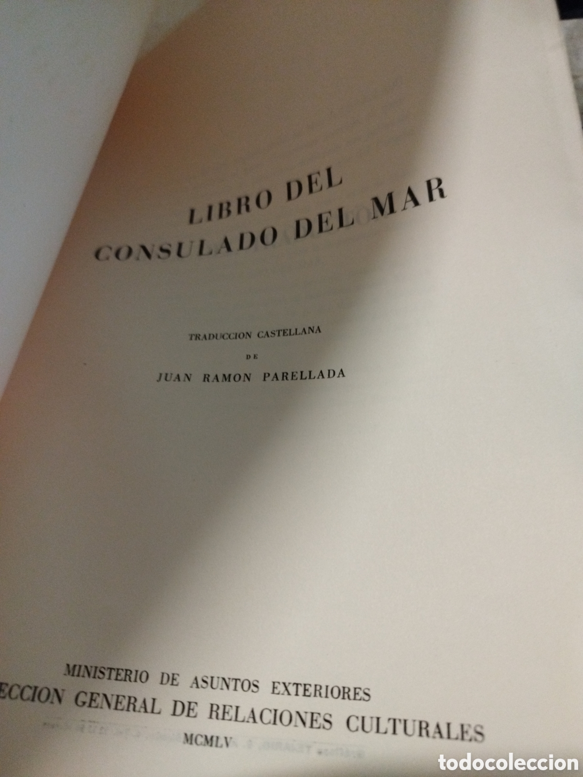 Libros: LIBRO DEL CONSULADO DEL MAR - PARELLADA,Juan Ram&oacute;n (Traducci&oacute;n). - Foto 3