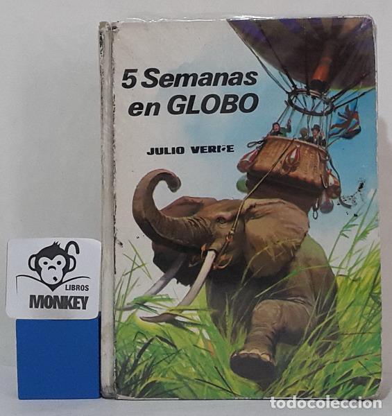 Libros: 5 Semanas en globo (adaptaci&oacute;n) - Julio Verne - Foto 1