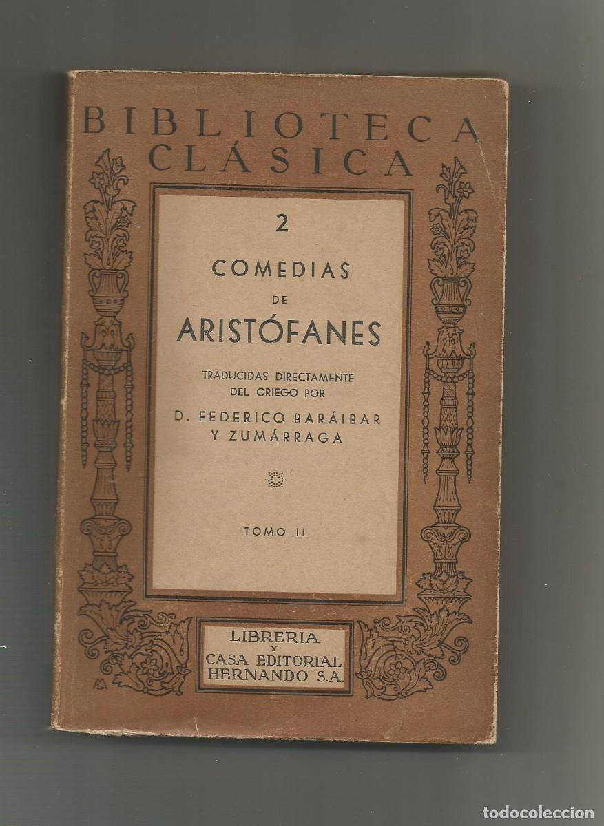 Libros: Comedias de Arist&oacute;fanes. (3 vol.). - Foto 3