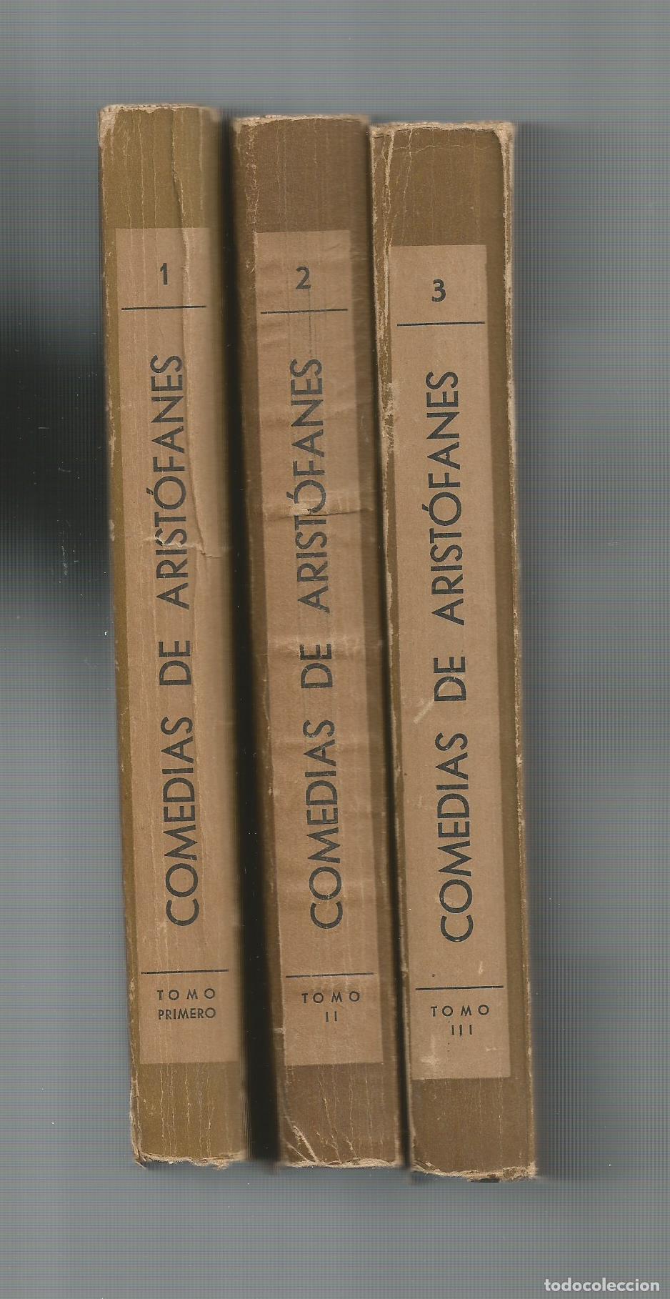Libros: Comedias de Arist&oacute;fanes. (3 vol.). - Foto 1