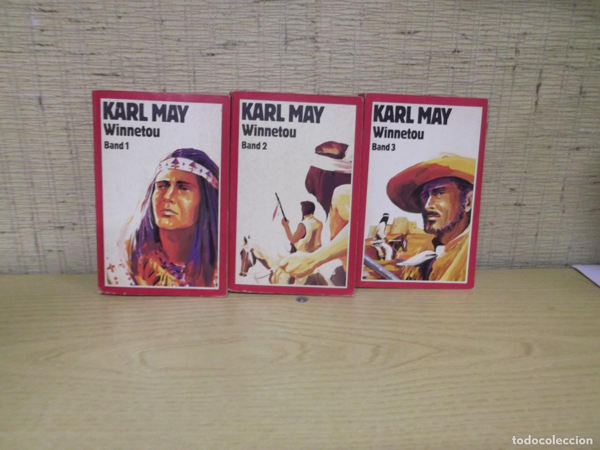Libros: Lote de tres libros en alem&aacute;n de Karl May &rdquo;Winnetou&rdquo; - Foto 1