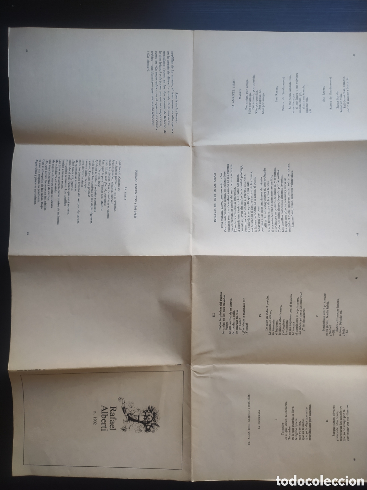 Libros: Libreto poemas Rafael Alberti n&uacute;mero 1902 - Foto 3