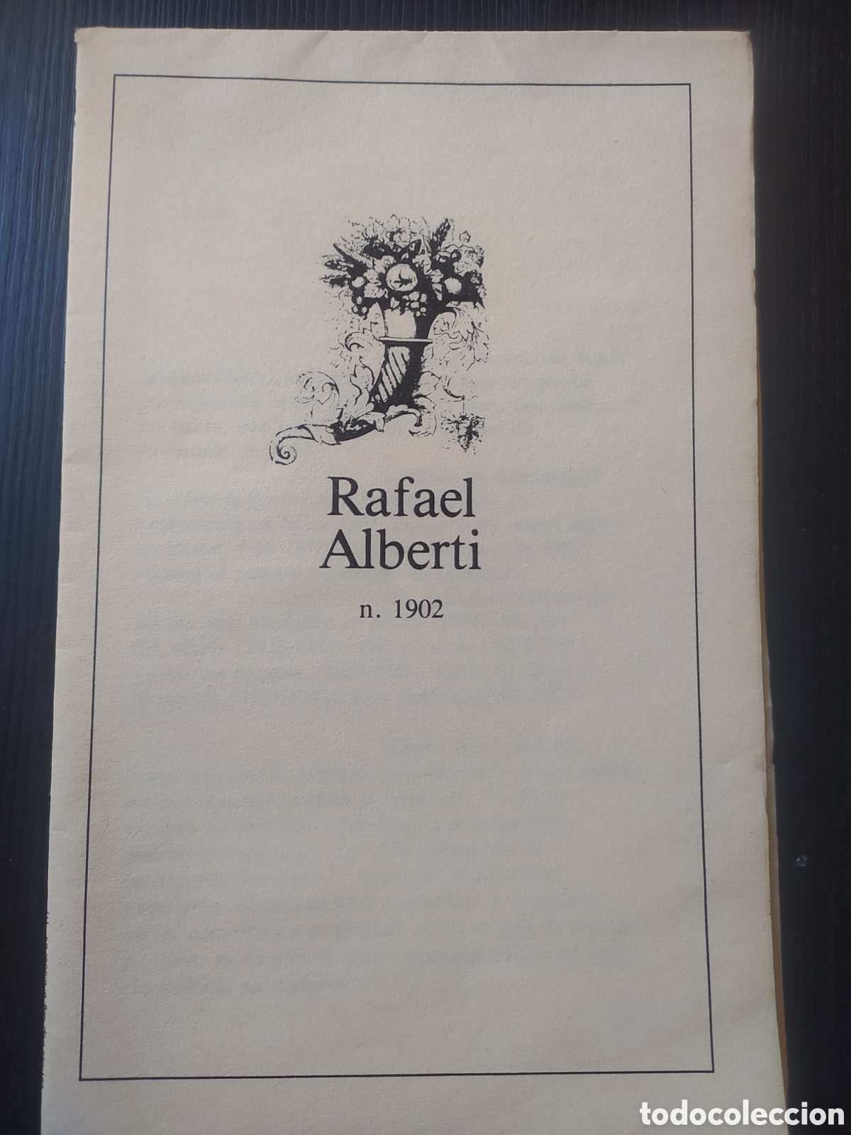 Libros: Libreto poemas Rafael Alberti n&uacute;mero 1902 - Foto 1