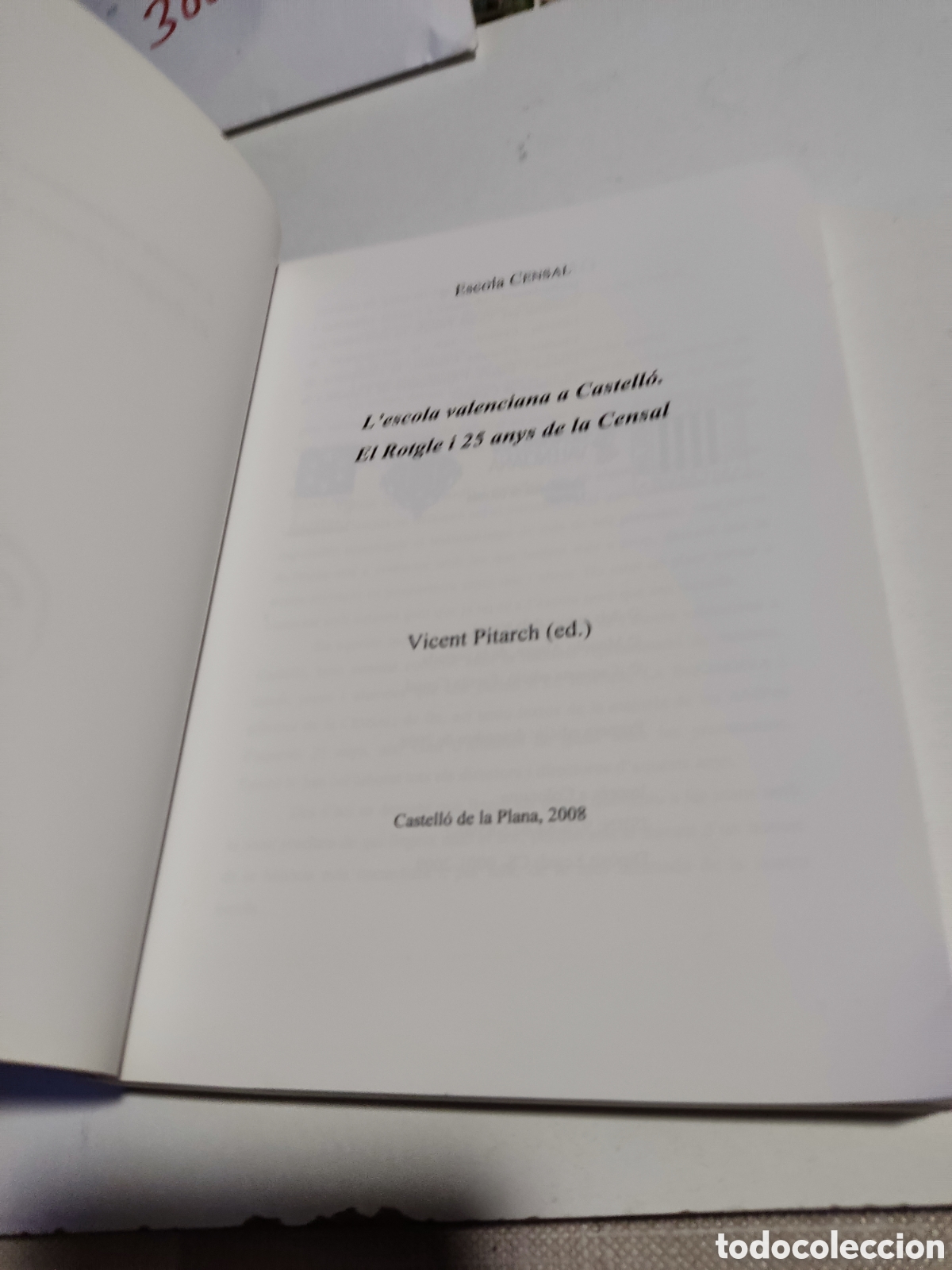 Libros: Libro escola censal,vicent pitarch - Foto 2