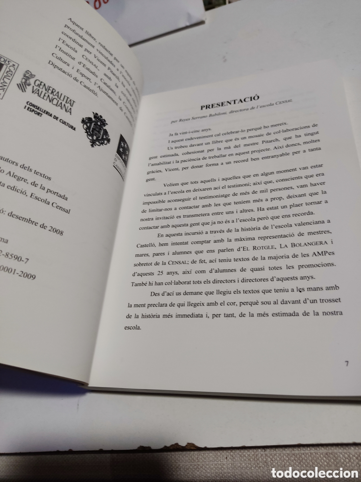 Libros: Libro escola censal,vicent pitarch - Foto 3