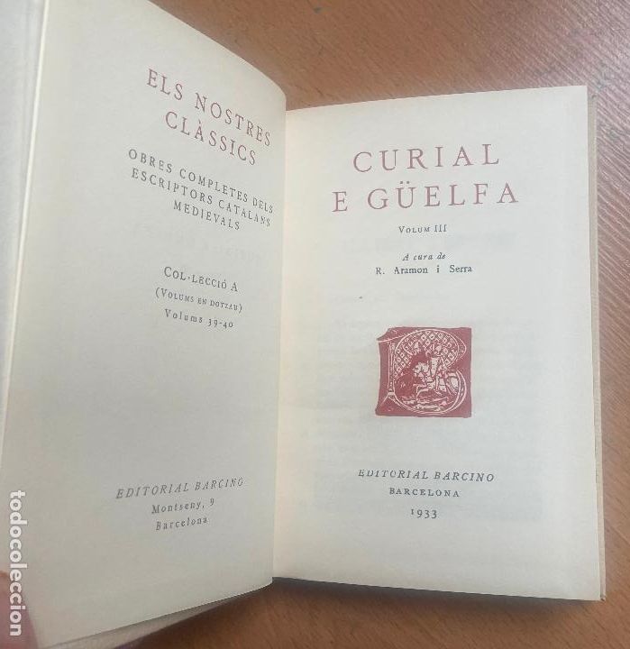 Libros: CURIAL E GUELFA Aramon i serra, volumen ii y iii FACSIMIL - Foto 6