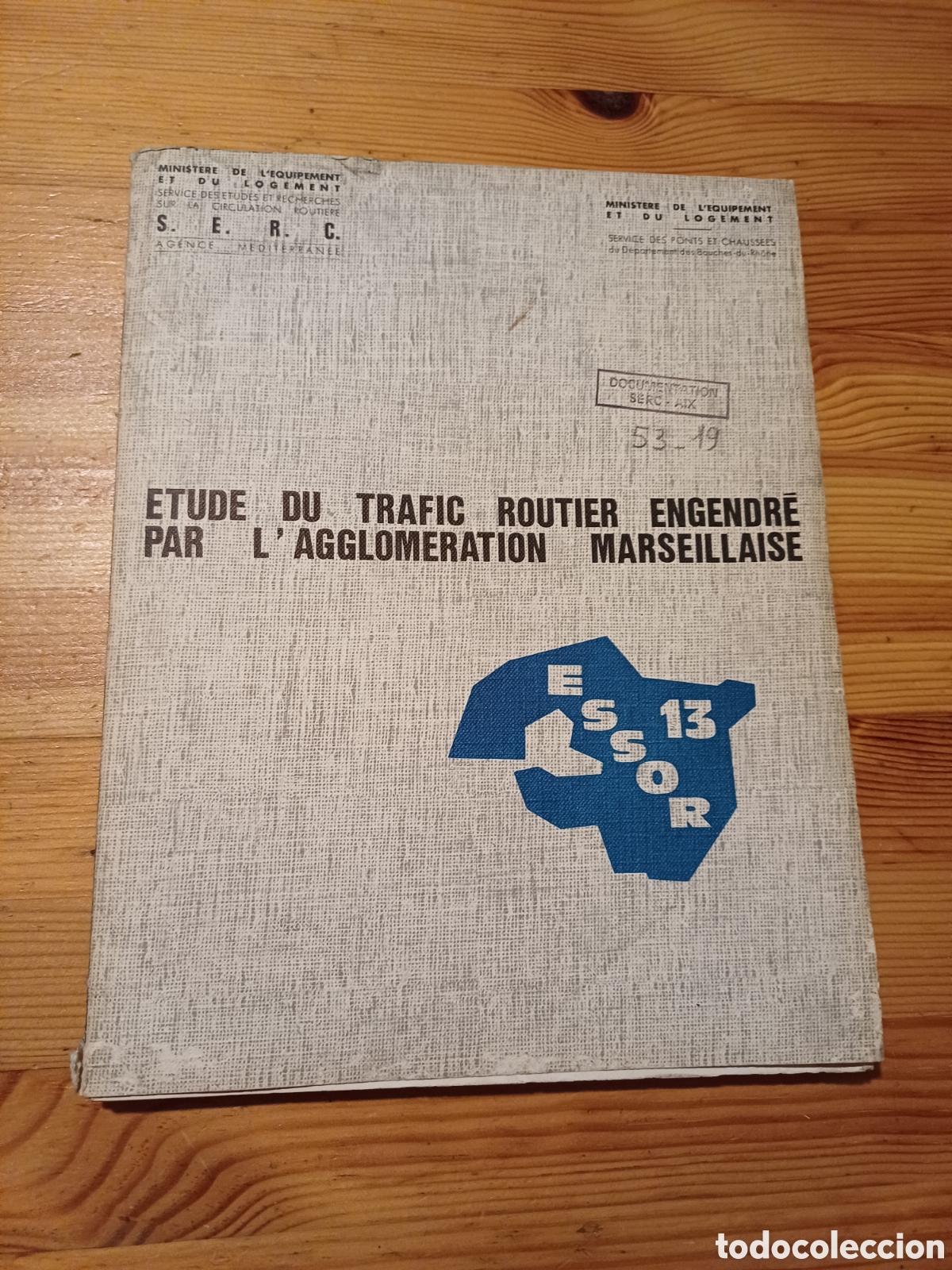 Libros: Etude du trafic routier engendr&eacute; par l'agglomeration marseillaise ( urbanismo movilidad frances )