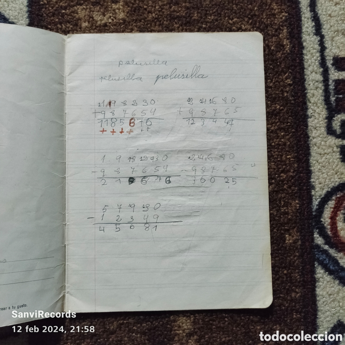 Libros: CUADERNO ESCOLAR, WALT DISNEY PRODUCTION - Foto 2