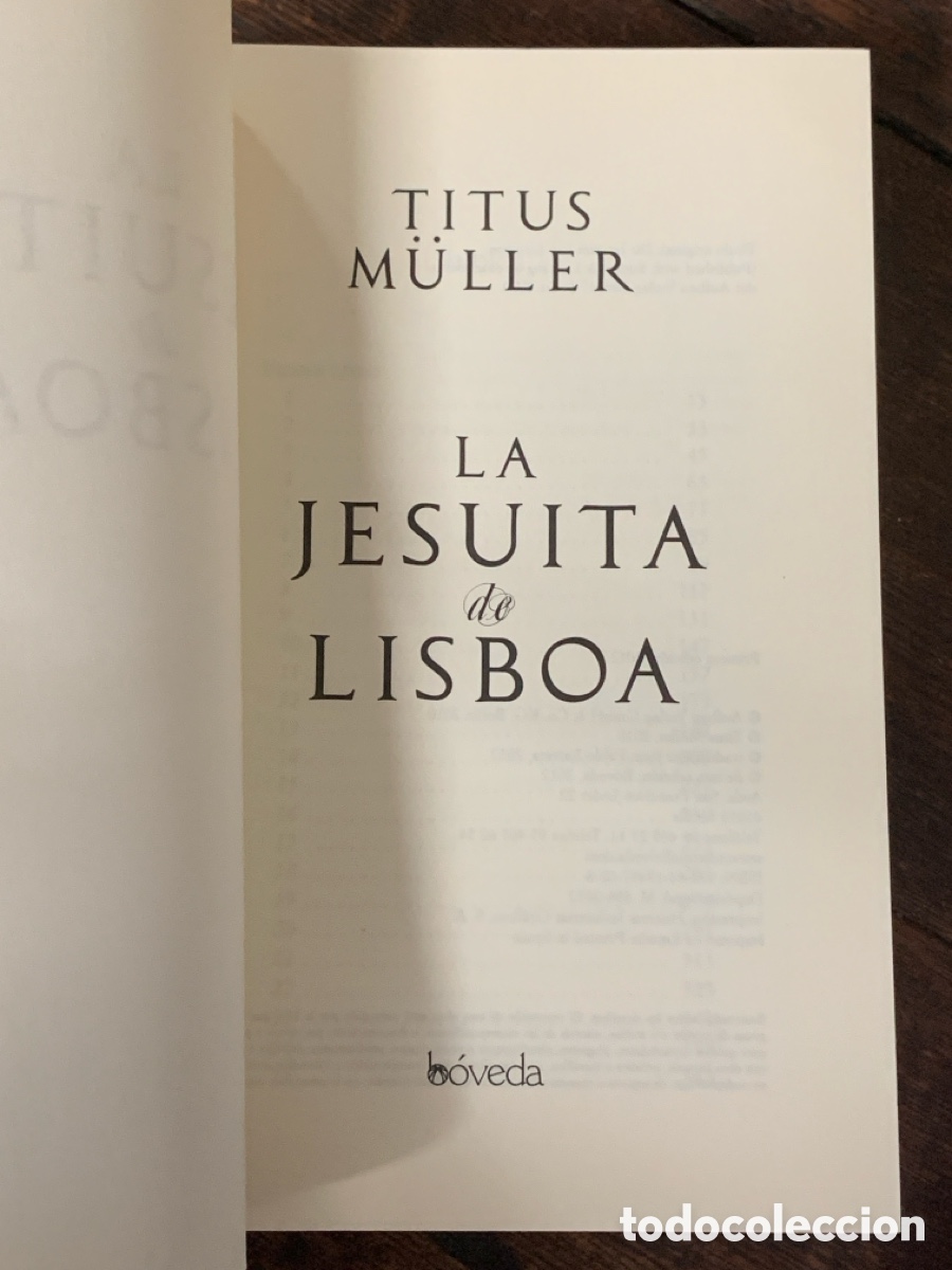 Libros: La Jesuita de Lisboa, Titus Muller - BOVEDA 2012 - Foto 2