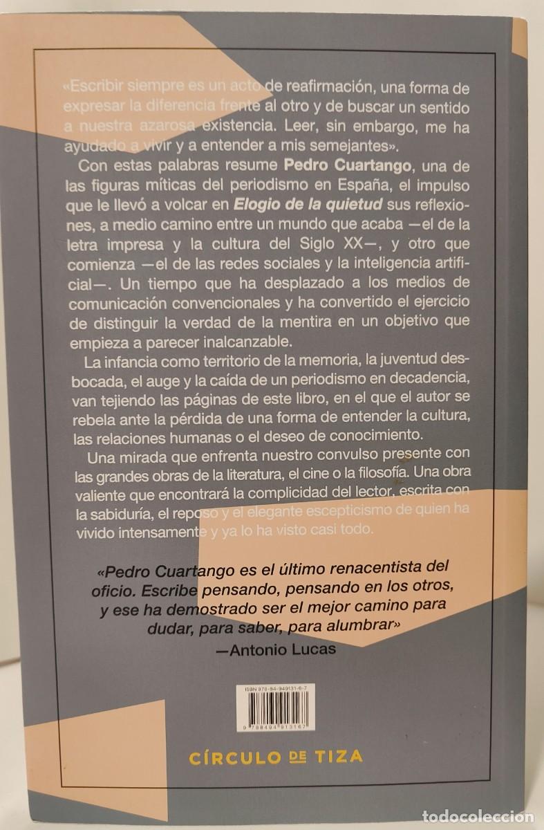 Libros: ELOGIO DE LA QUIETUD - Pedro Cuartango - Foto 3