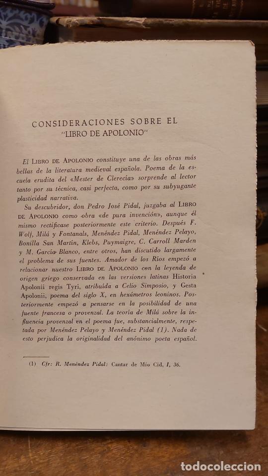 Libros: LIBRO DE APOLONIO. Texto &iacute;ntegro en versi&oacute;n de Pablo Caba&ntilde;as. - AN&Oacute;NIMO. - Foto 3