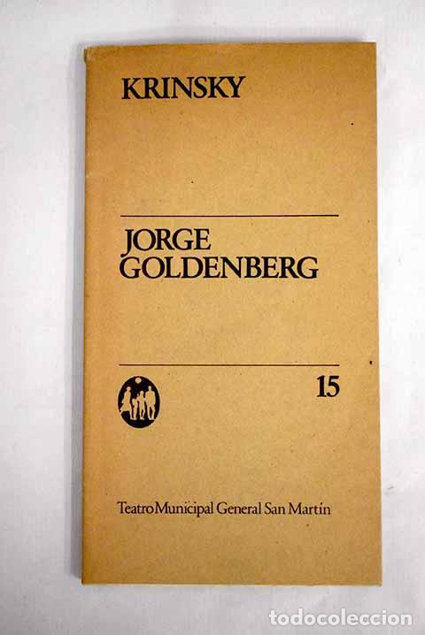 Libros: Krinsky: Goldenberg, Jorge.- Goldenberg, Jorge - Foto 1